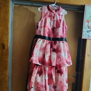 Girls long shimmer dress